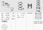 0052600 Поршнекомплект MB Actros OM501/502 V6/V8 d130.0 STD 0052600