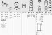 5410303237 Поршневая в сборе MB Actros OM501/502 V6 5410303237